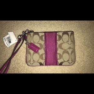 100% authentic Coach wristlet